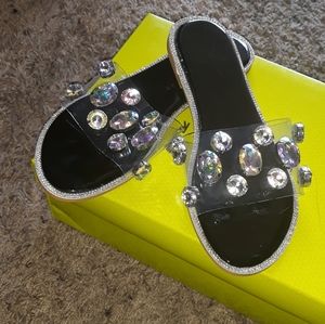 Blinged sandals
